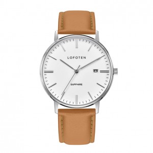 LOFOTEN F-8109M-SS1 Silver  Light Brown Man Leather